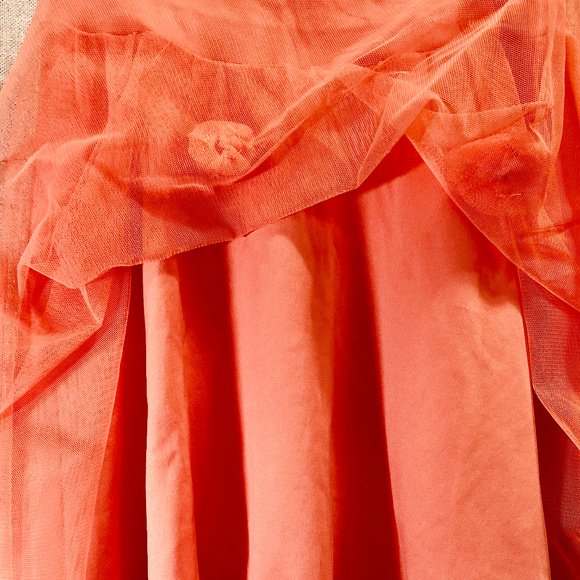 American Girl Skirt Tulle Peach Size 14 - Picture 3 of 5